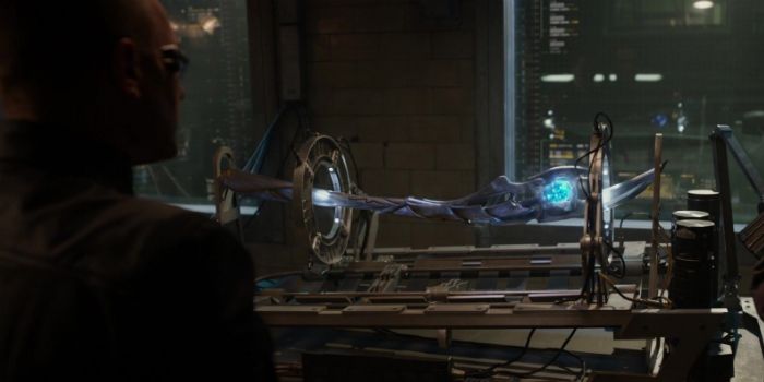 Loki's sceptor - Winter Soldier post-credits scene