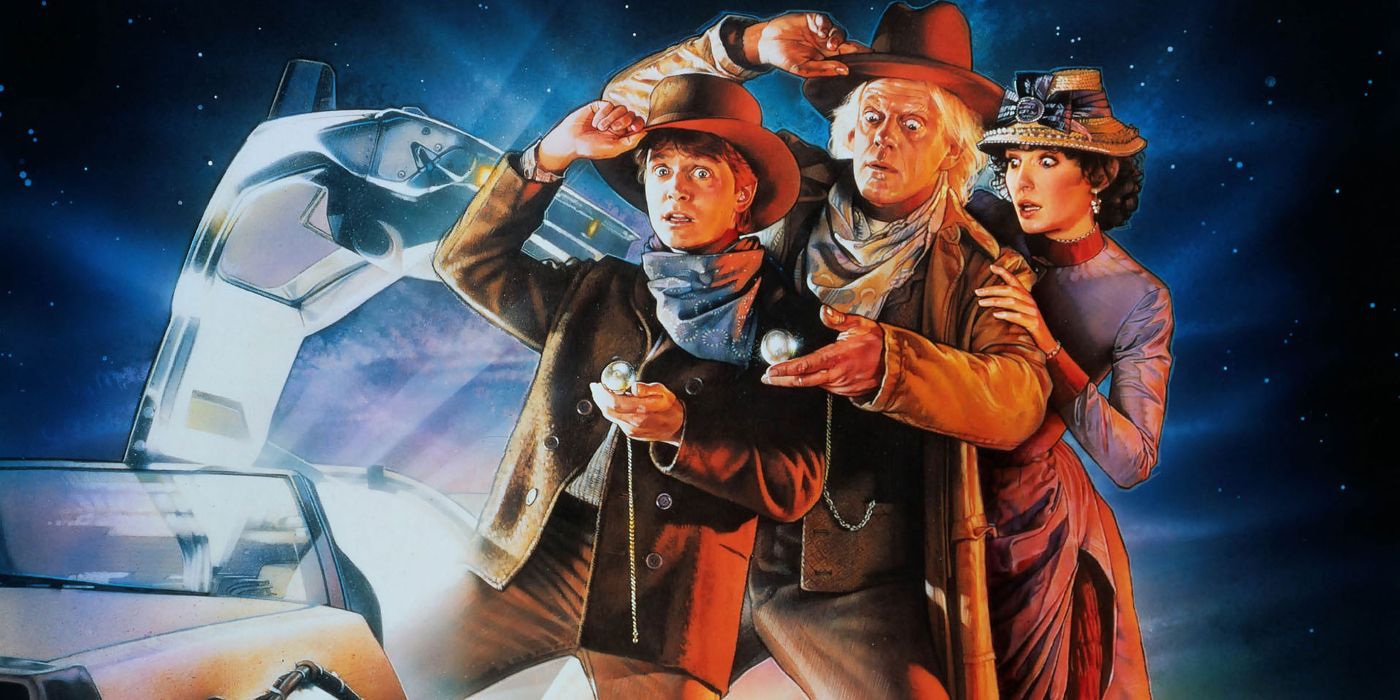 The movie poster for Back to the Future Part III (1989)