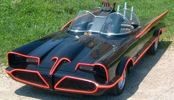 The 1966 Batmobile from Batman and Robin