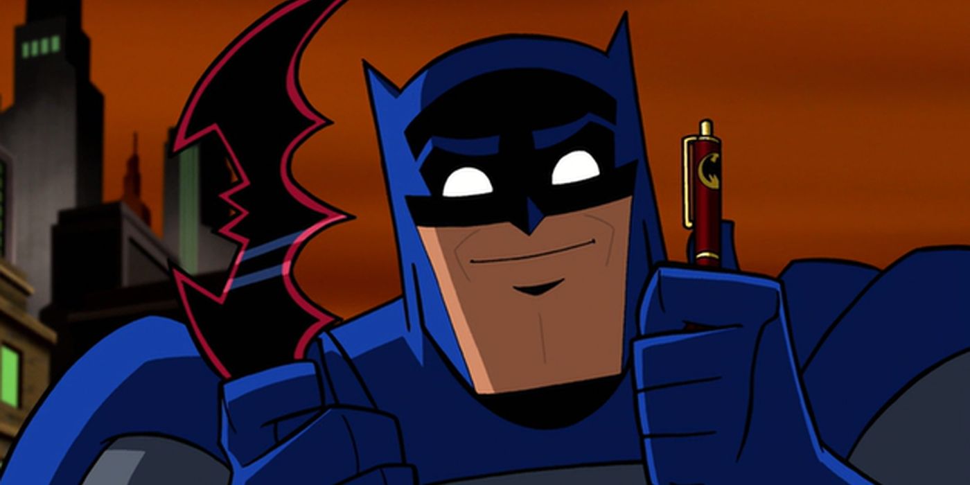 Batman Holding Batarang