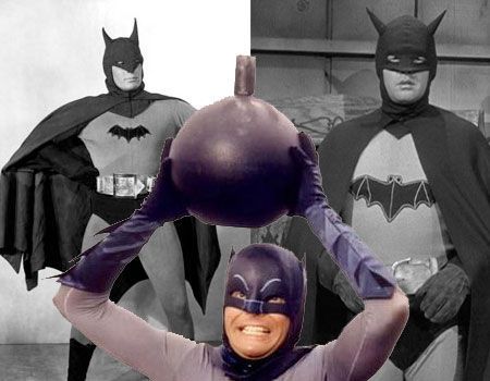 Lewis Wilson, Robert Lowery and Adam West as Batman
