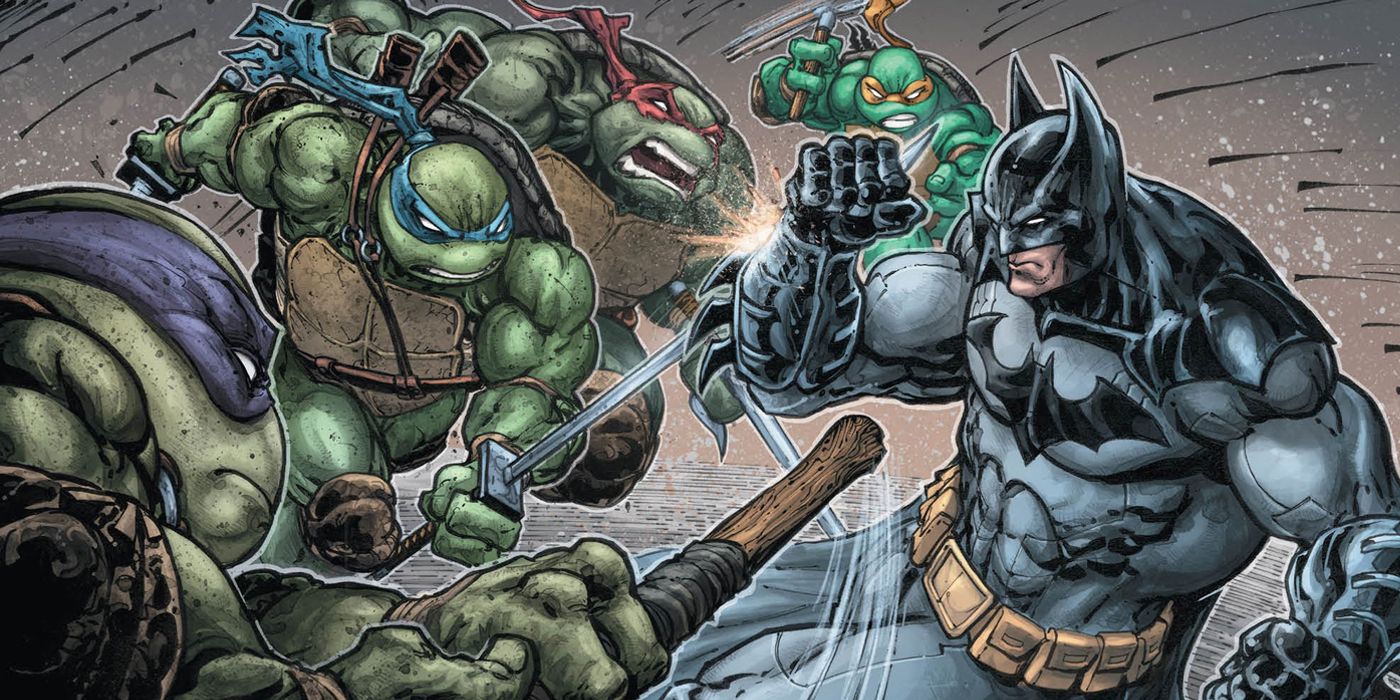 Batman Teenage Mutant Ninja Turtles Crossover Fight