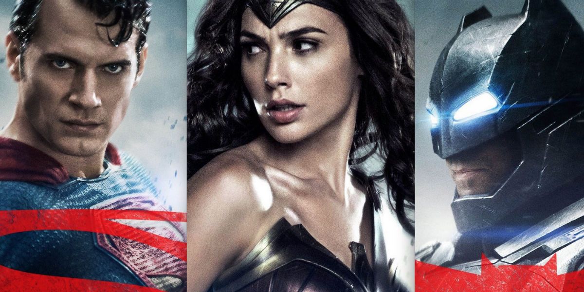 Batman V Superman posters include Wonder Woman