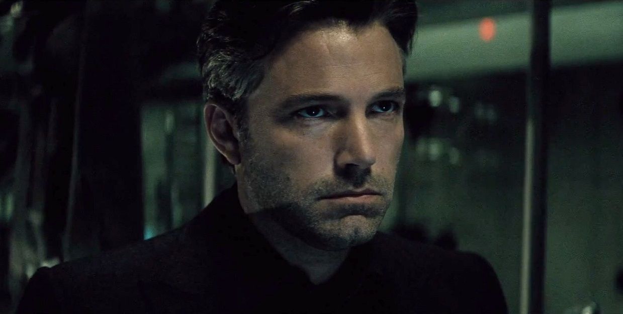Ben Affleck as Bruce Wayne scowling