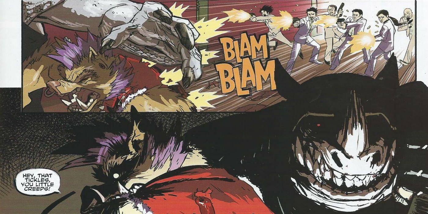 Bebop and Rocksteady comic panel