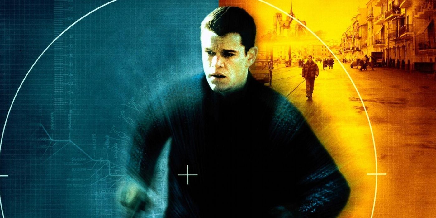 The movie poster for The Bourne Identity (2002)