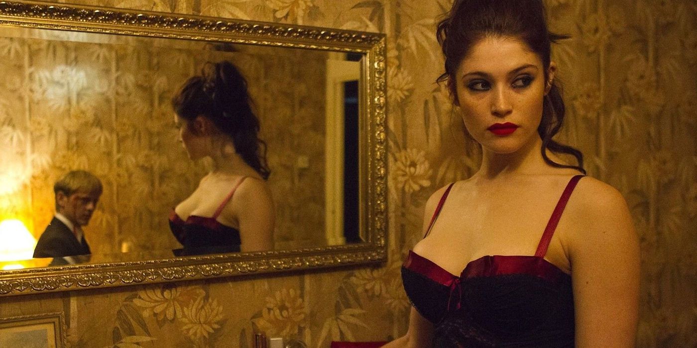 Gemma Arterton looking sophisticated for a man as Clara in Byzantium