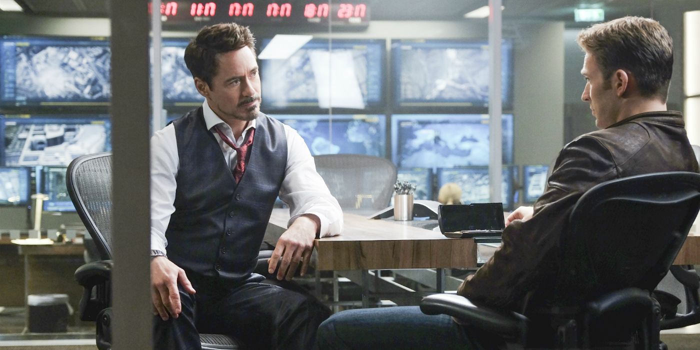 Captain America: Civil War - Robert Downey Jr. and Chris Evans