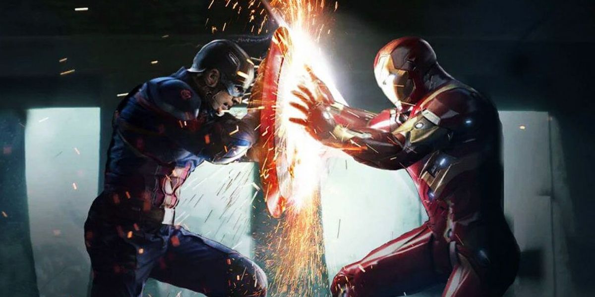 Captain America Vs Iron Man Shield