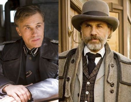 Christoph Waltz in Inglourious Basterds and Django Unchained
