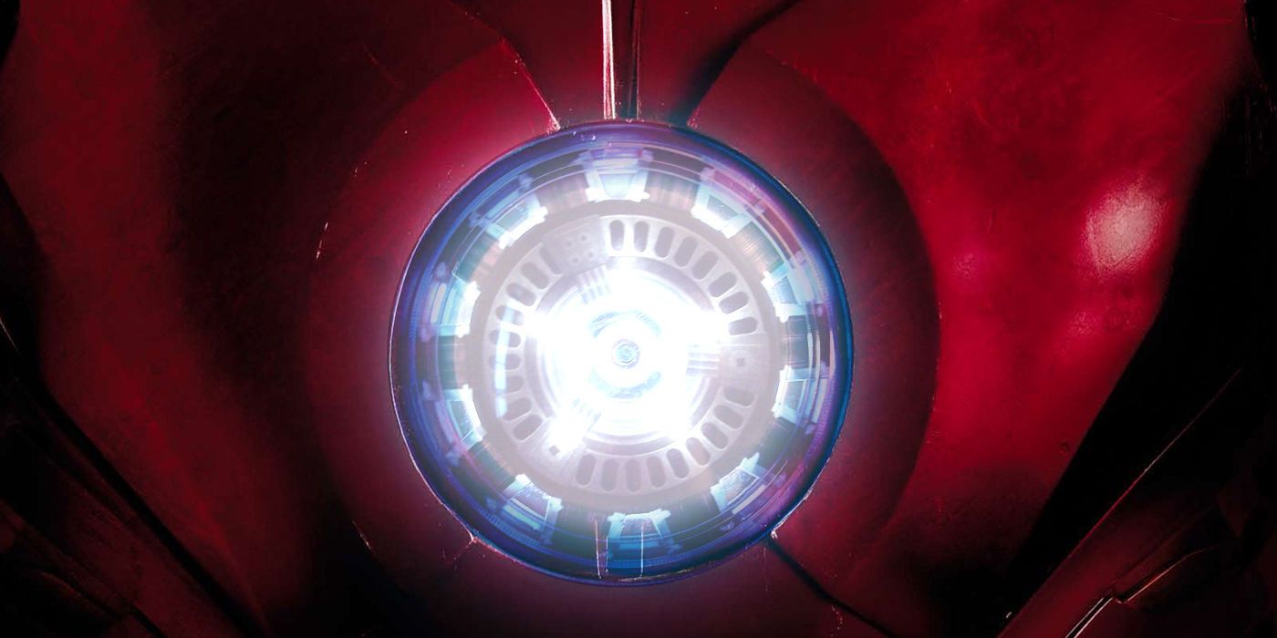 Close up Arc Reactor in Iron Man Suit