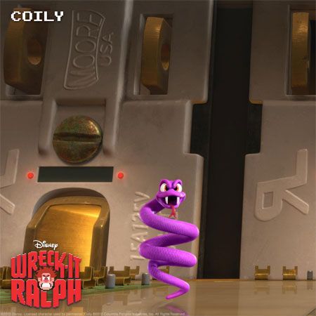 Coily - a baddie from Wreck-It Ralph