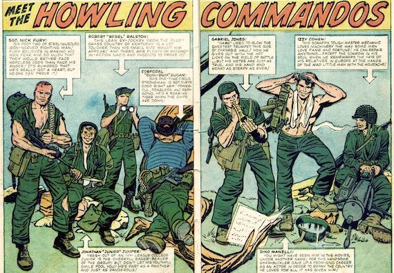 Sergeant Nick Fury and the Howling Commandos of the Comic Books