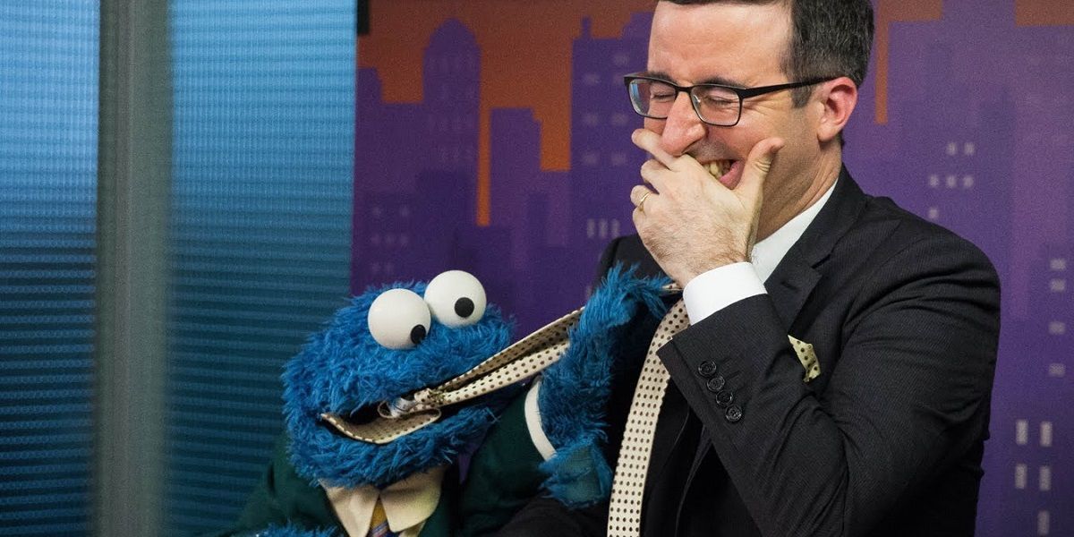 Muppets - Cookie Monster and John Oliver