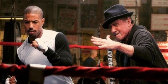 Michael B. Jordan and Sylvester Stallone in Creed (2015)