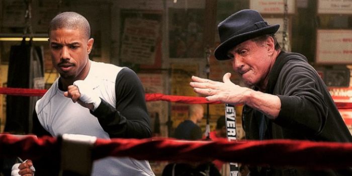 Michael B. Jordan and Sylvester Stallone in Creed (2015)