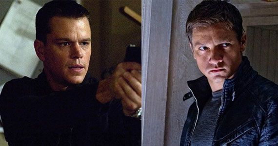 Matt Damon and Jeremy Renner from the Bourne movie franchise