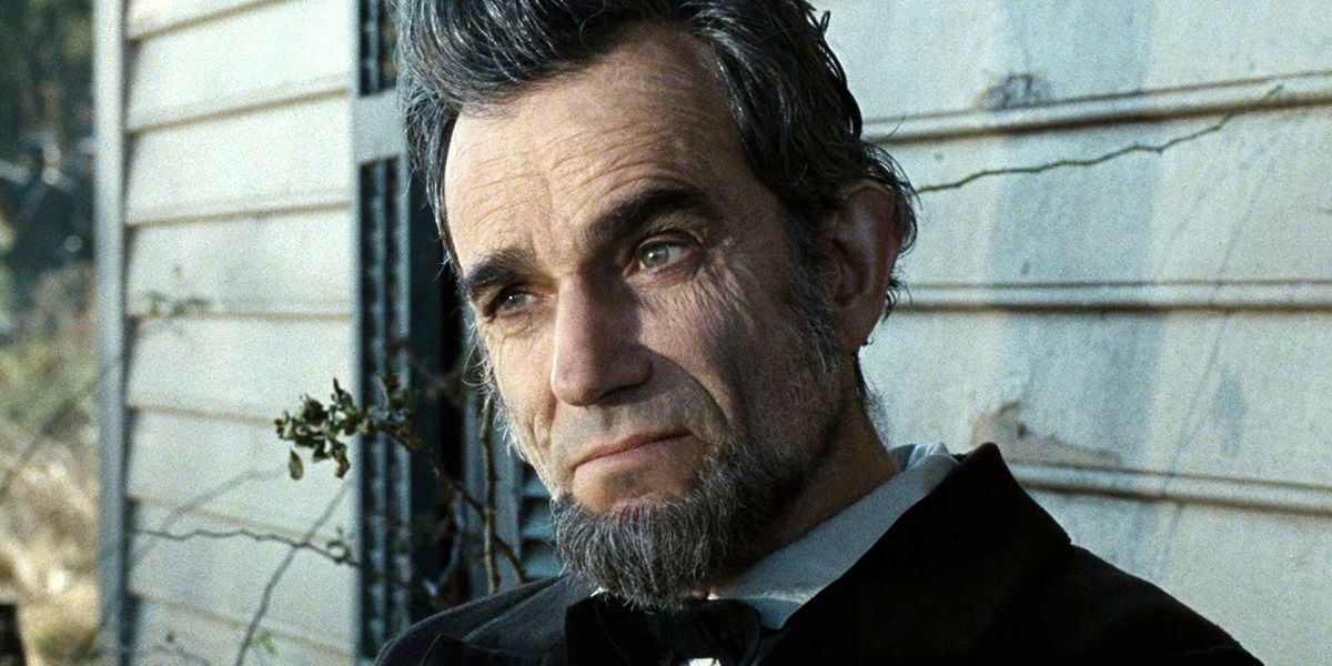 Close up of Daniel Day Lewis as Lincoln
