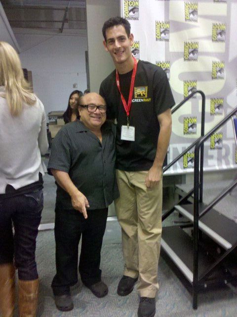 Danny DeVtio and Screen Rant writer Mike Eisenberg at San Diego Comic Con 2010