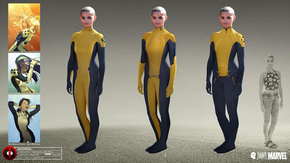 Deadpool concept art - Negasonic Teenage Warhead X-Men costume designs