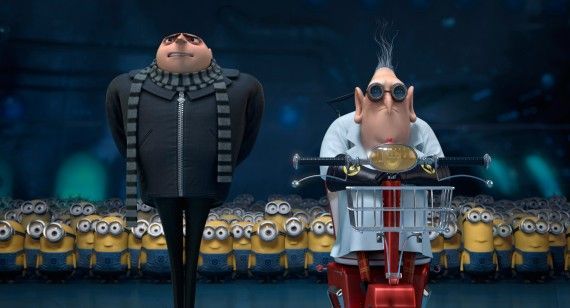 Gru and the Minions in the Despicable Me 2 trailer