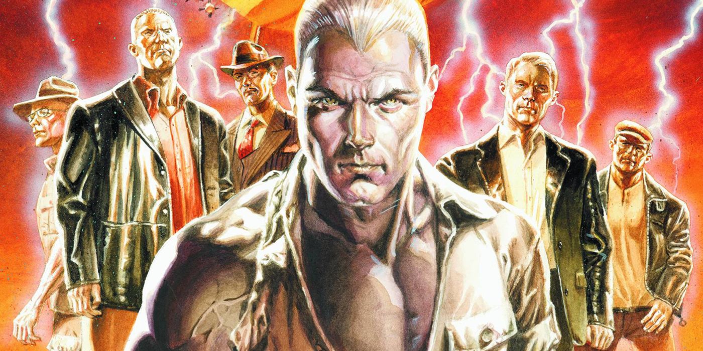 Classic pulp comic art, Doc Savage and the Fabulous Five.