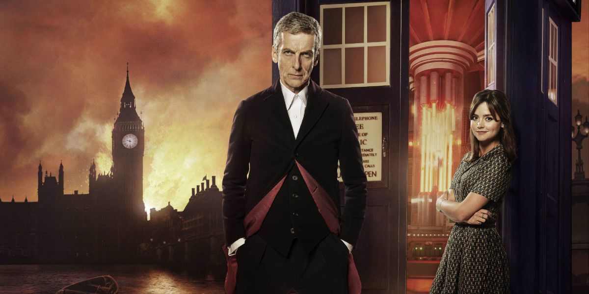 Peter Capaldi e Jenna Coleman em Doctor Who