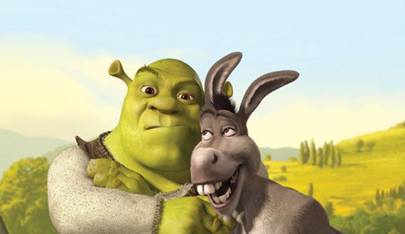 Donkey is the sidekick for Shrek