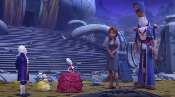The China Princess, Dorothy, and Marshal Mallow in the trailer for Dorothy of Oz
