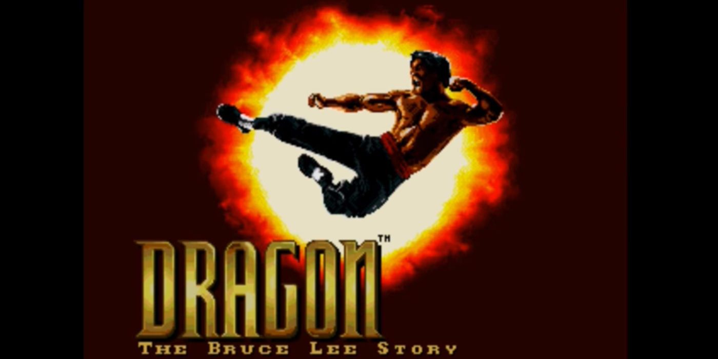 Tela de título do videogame Dragon: The Bruce Lee Story