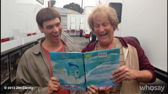 Jim Carrey and Jeff Daniels on Set for 'Dumb and Dumber To'
