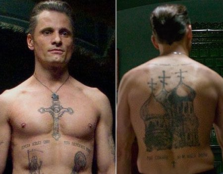 Nikolai Luzhin's tattoos from Eastern Promises