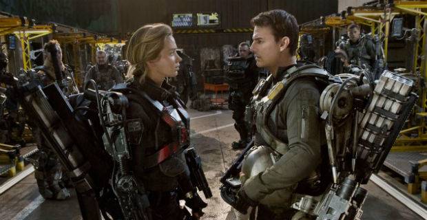 Emily Blunt and Tom Cruise in Edge of Tomorrow