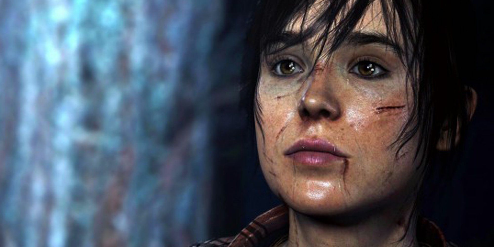 Elliot Page's Jodie looking battered in Beyond Two Souls