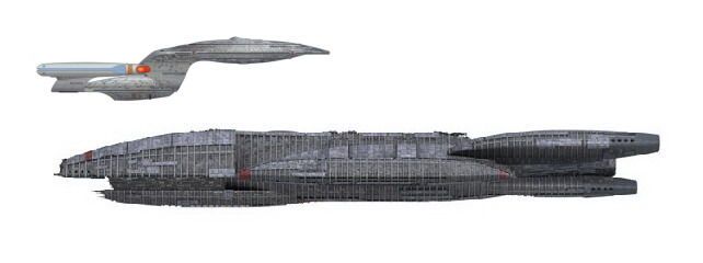 Enterprise D and the Battlestar Galactica