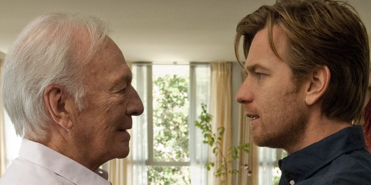 Hal and Oliver staring at each other in Beginners