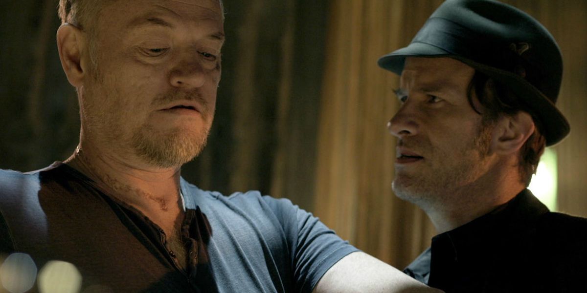 Jared Harris and Thomas Jane in The Expanse