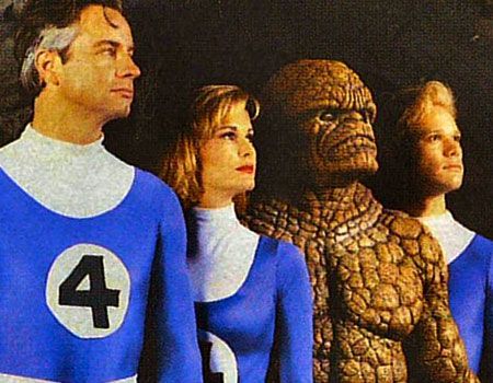 Alex Hyde-White, Rebecca Staab, jay Underwood and Carl Ciafalio as the Fantastic Four