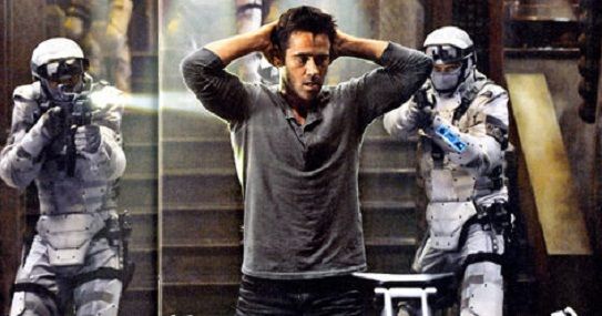 first look at colin farrell in total recall