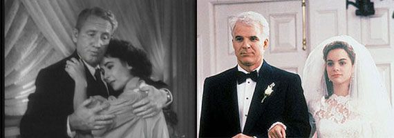 Spencer Tracy and Steve Martin as Father of the Bride