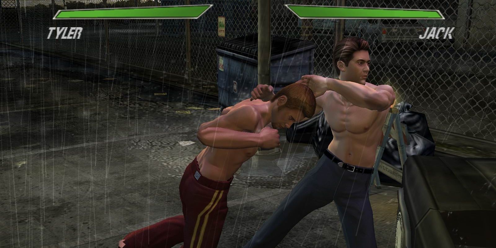 Captura de tela do videogame Fight Club