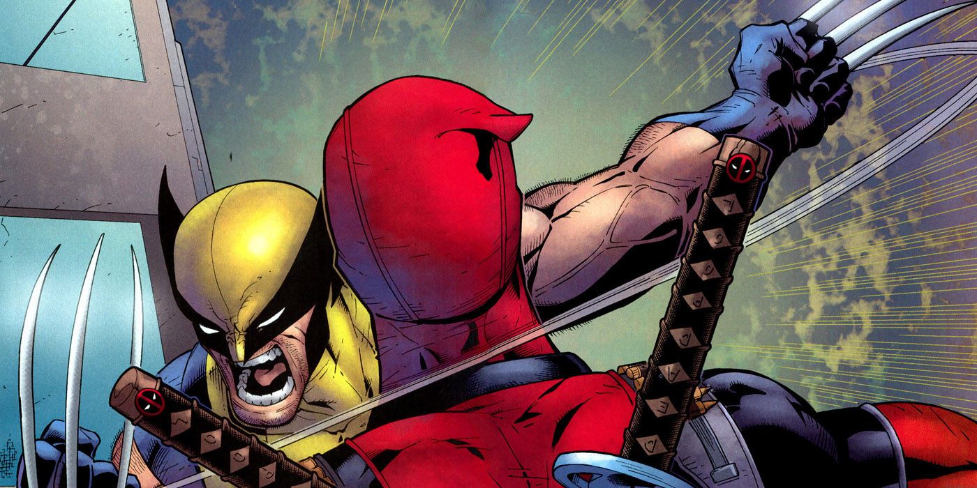 Wolverine Slices off Deadpool's head in the comics