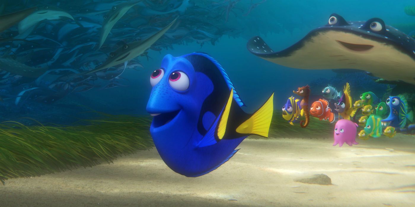 Dory Looking Happy in Finding Dory 