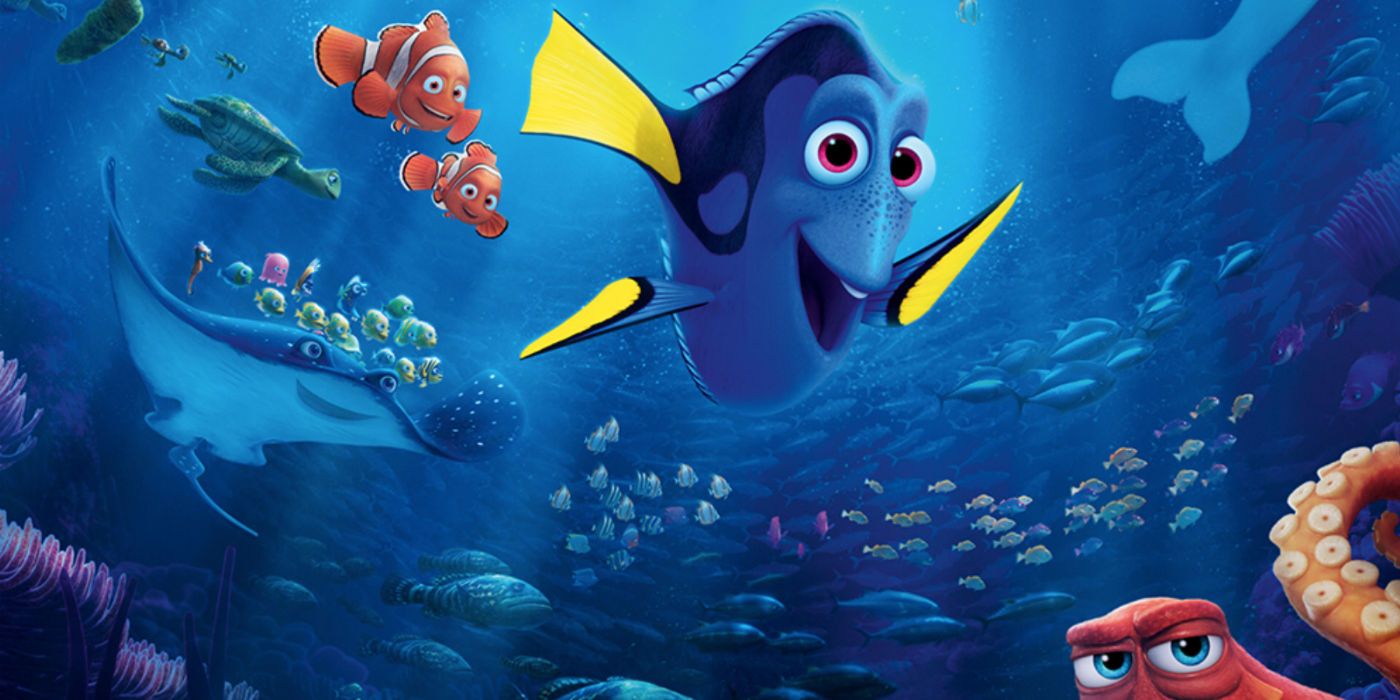 Dory looks excited in Finding Dory