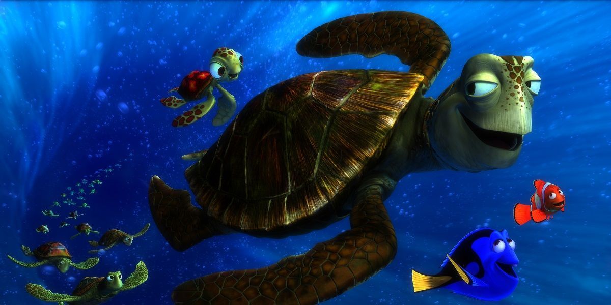 Crush in Finding Nemo - Best Pixar Characters