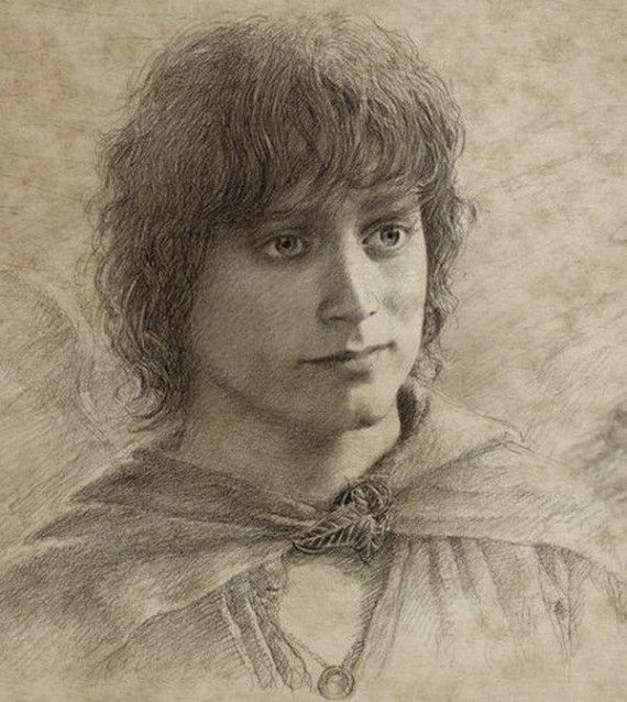 Frodo's portrait from 'The Return of the King'