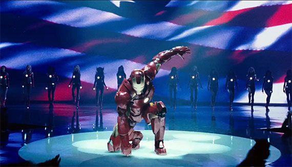 A scene from the first full Iron Man 2 clip
