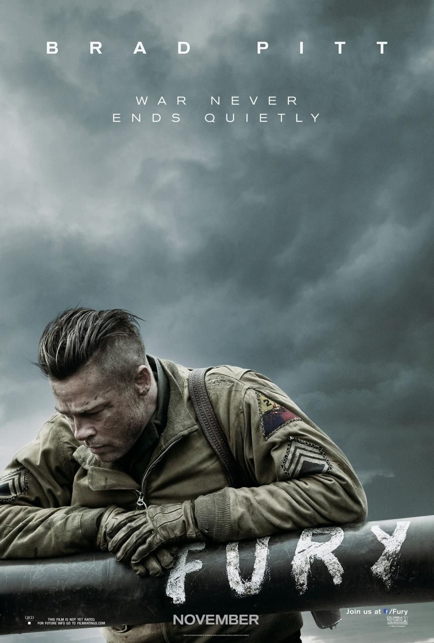 fury brad pitt poster