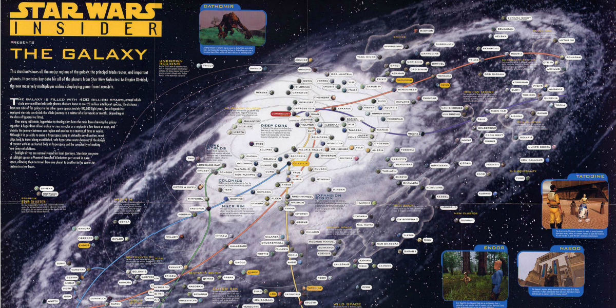 Galactic map - The Complete Guide to The Force Awakens’s Backstory
