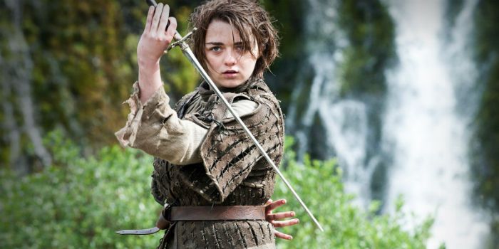 Maisie Wiliams as Arya on Game of Thrones